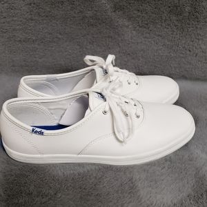 Keds Champion Originals White Leather Lace up Sneaker 7.5 wide